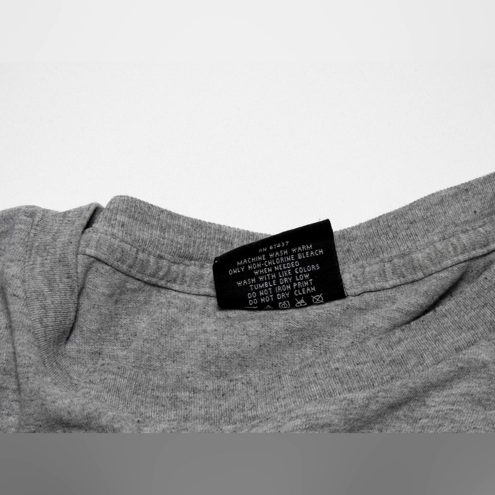 Vintage Polo Jeans Company Ralph Lauren 67 T-shirt M Gray Long Sleeve Mens Y2K - Picture 8 of 9